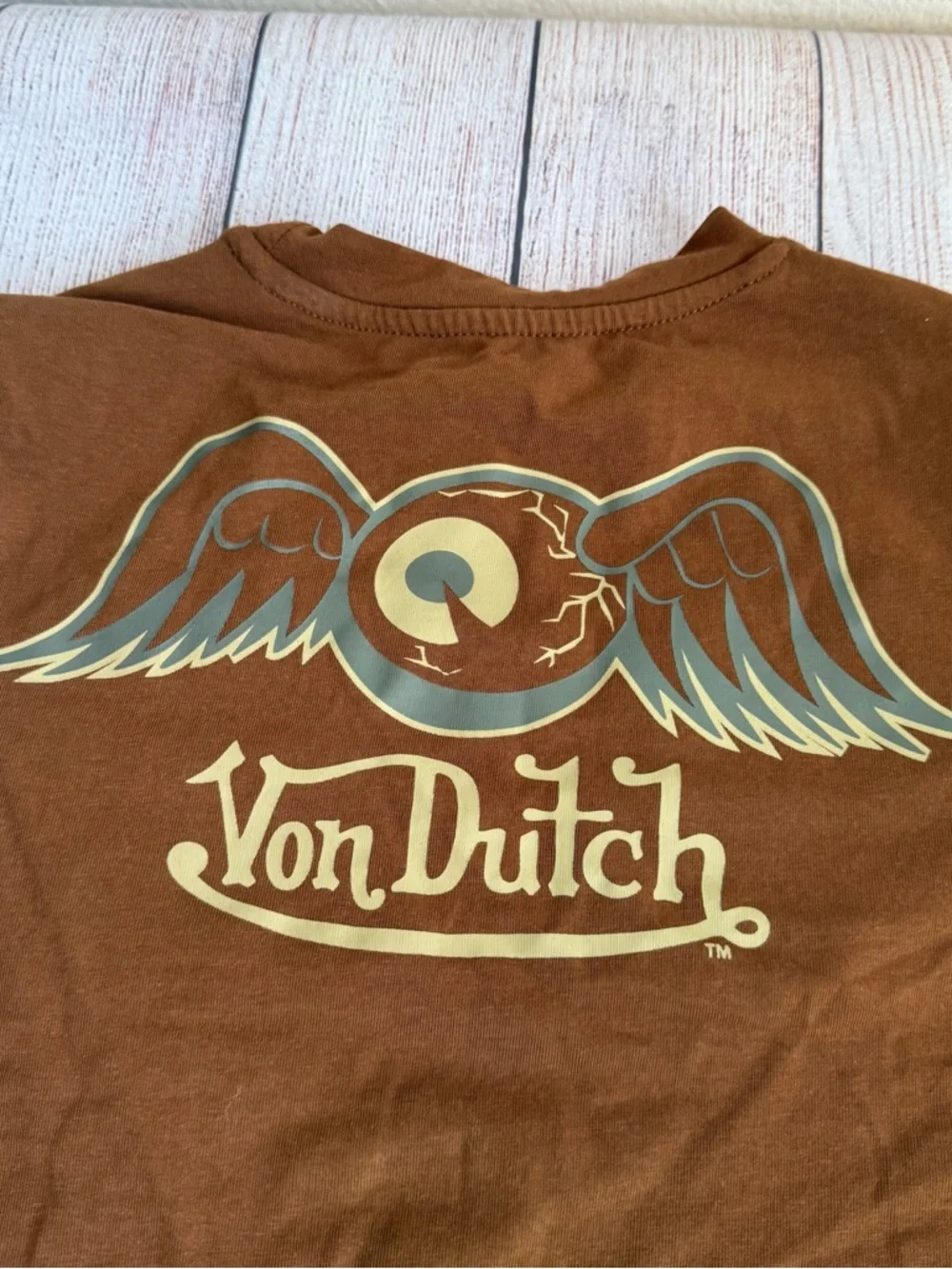 VON DUTCH Brown Set Baby Tee And Joggers XS - Picture 4 of 8